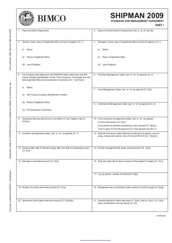 Kiev Shipping ship management shipman contract